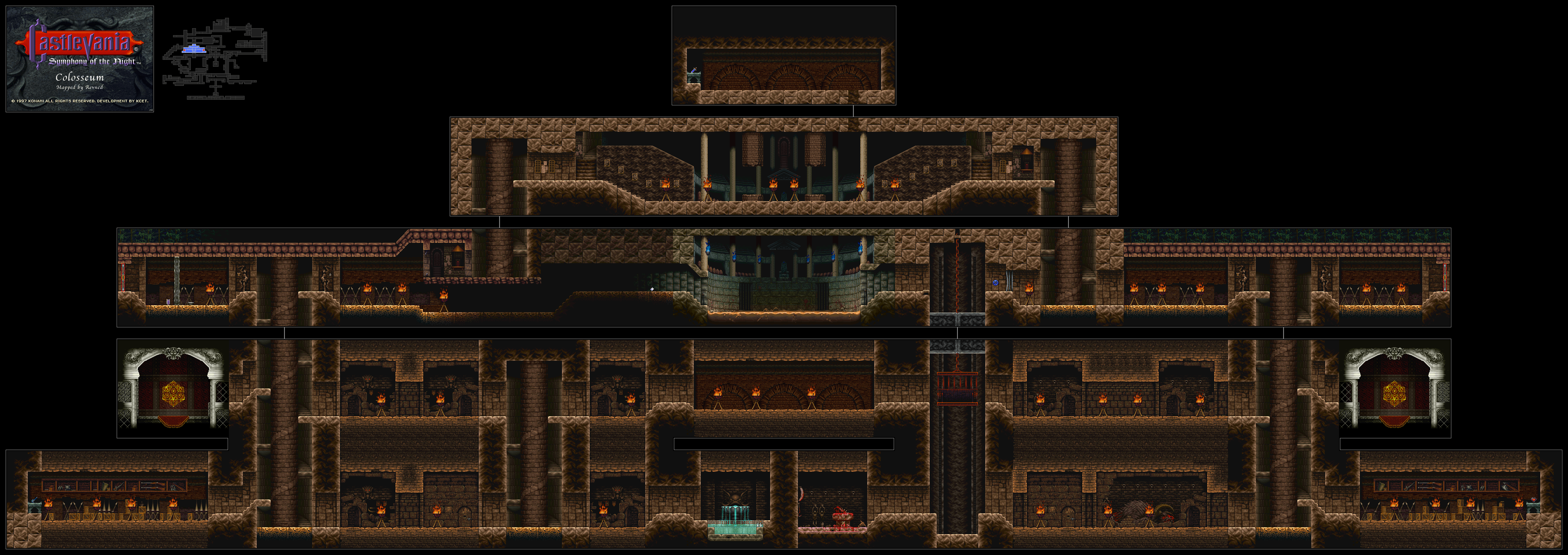 Castlevania Symphony of the Night Revned's Video Game Maps